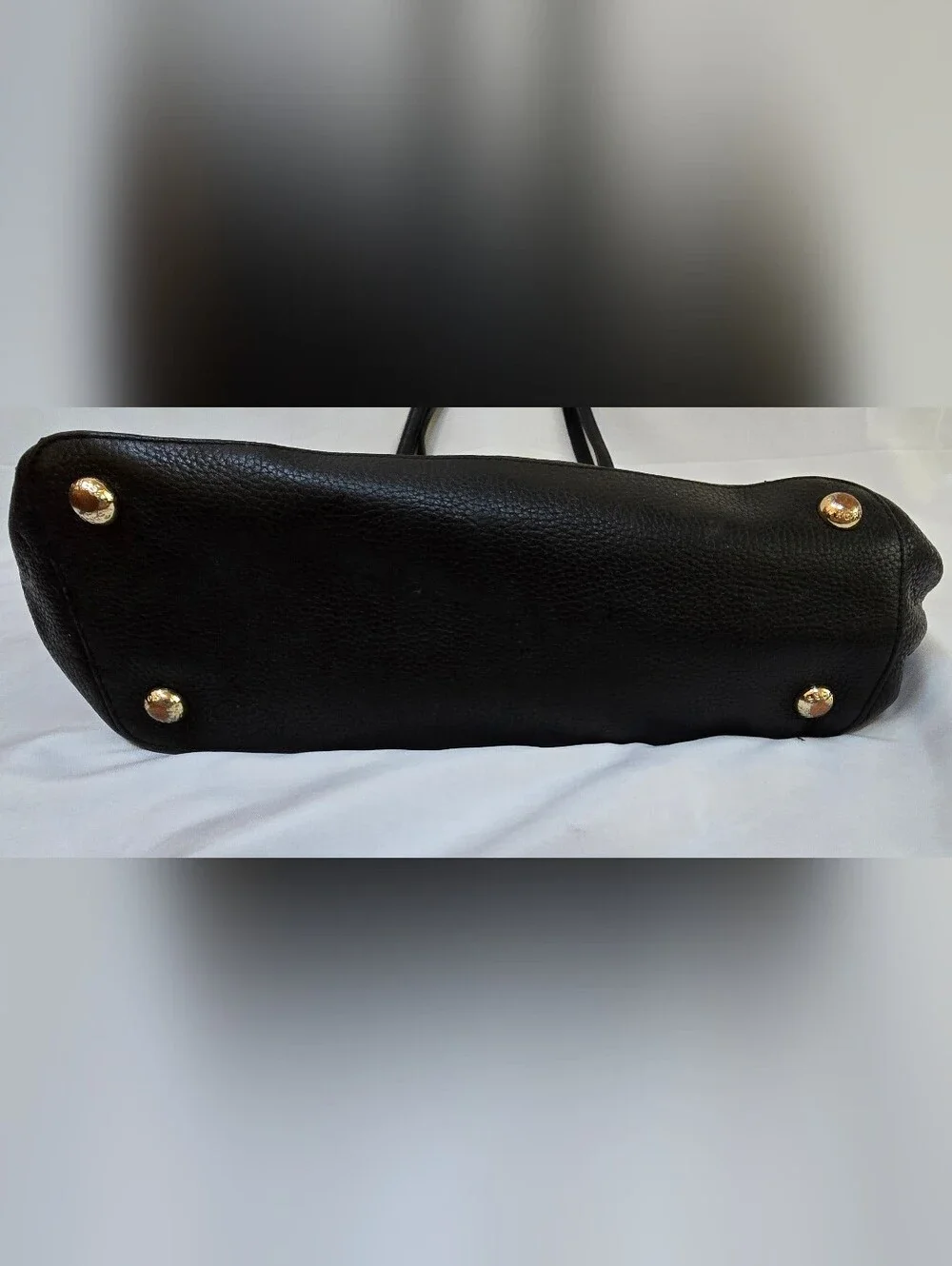 Michael Kors Jet Set Large Black Pebbled Leather Tote Bag